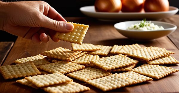 Savourez des crackers à l'oignon bio pour vos apéritifs !